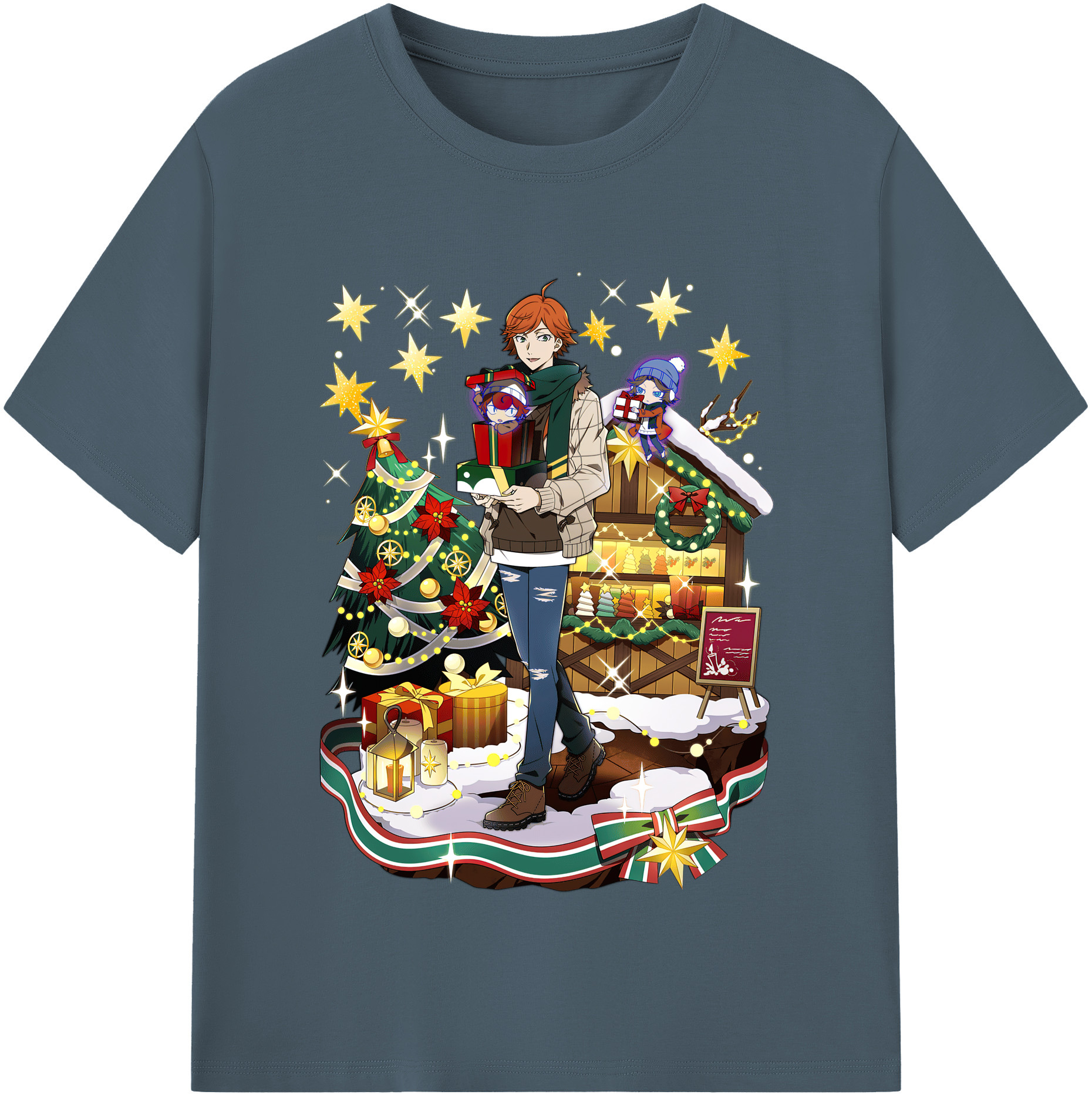 （画像用） 文豪ストレイドッグス Bungo Stray Dogs 綿100％半袖Tシャツ（フロントプリント）